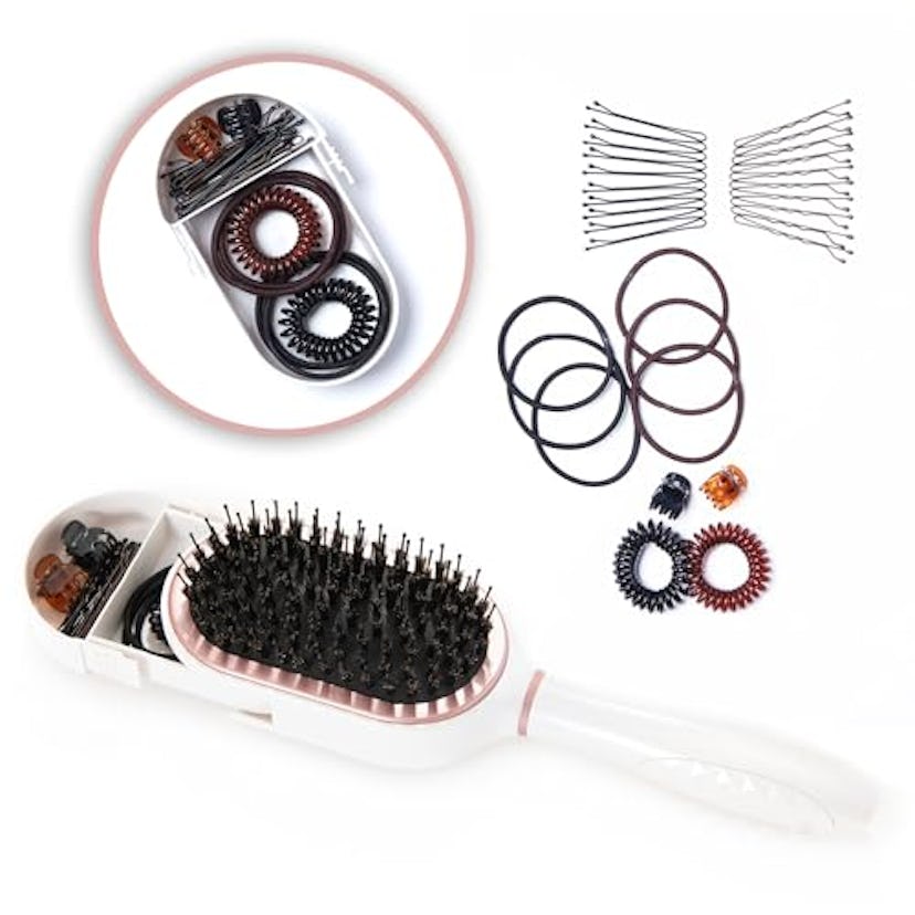 PAK Travel Hairbrush With Hair Accessories (31 Pieces)