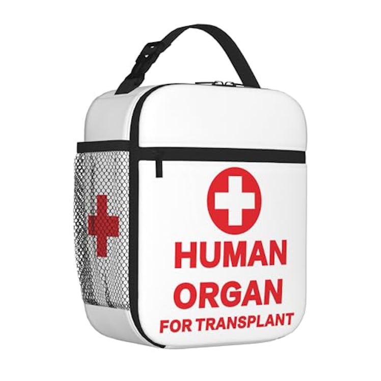 COEIOBEO Human Organ for Transplant Insulated Lunch Box