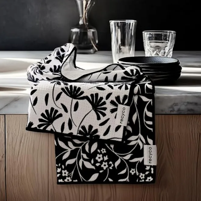 RECYCO Waffle Kitchen Towel (Set of 2)