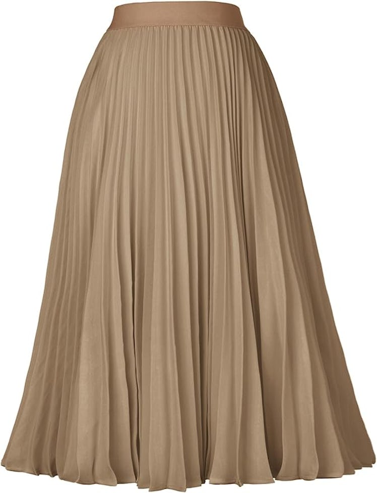 GRACE KARIN Pleated Chiffon Skirt