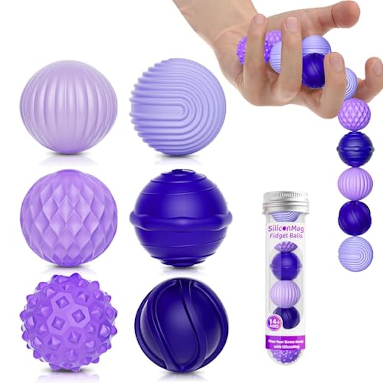 RIVGOT Fidget Magnetic Balls (6-Pack)