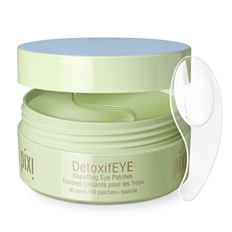 Pixi DetoxifEYE Depuffing Hydrogel Under-Eye Patches, Cucumber, Gold & Caffeine For Puffy Eyes and D...