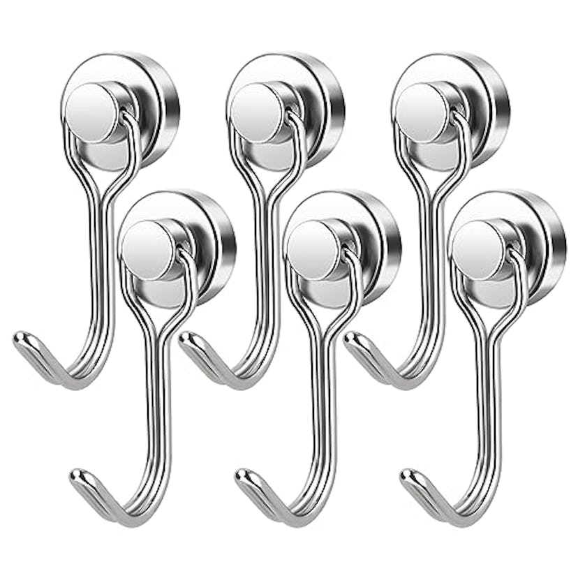 FINDMAG Magnetic Hooks (6-Pack)