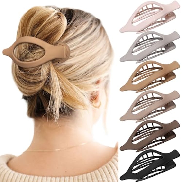 AWAYTR French Concord Hair Clips (Set of 6) 