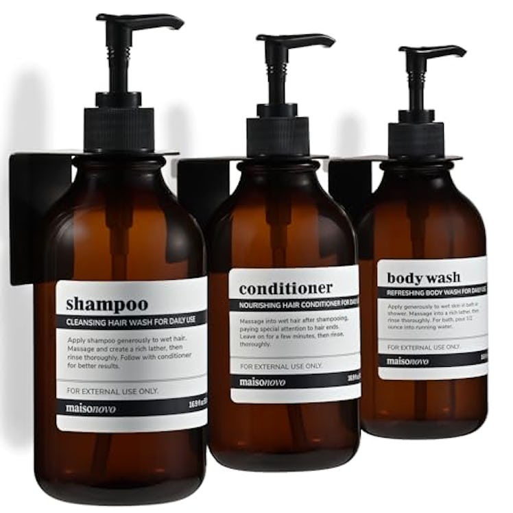 MaisoNovo Shampoo and Conditioner Dispenser (3-Pack)