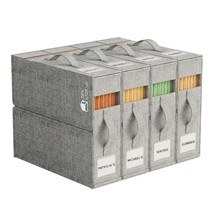 ZenStorage Linen Sheet Organizers (4-Pack)