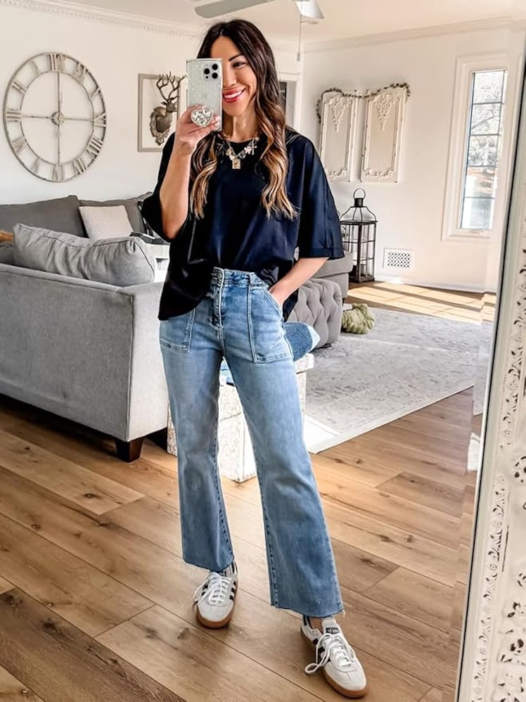 Tankaneo Oversized Cropped T-Shirt