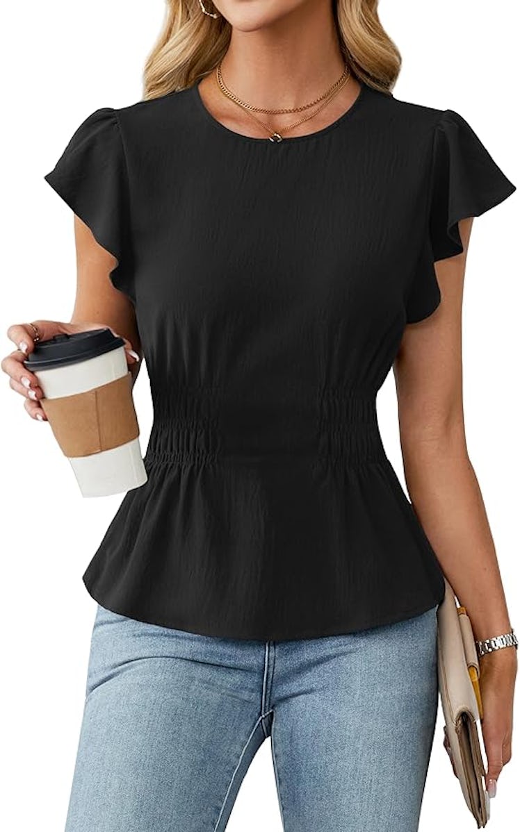 Blooming Jelly Dressy Casual Blouse