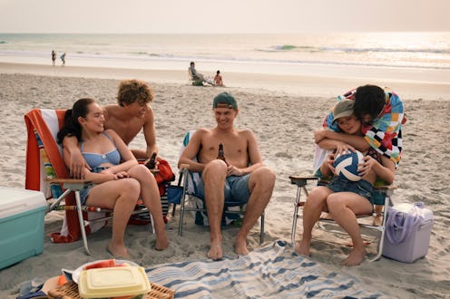 Belly, Jeremiah, Conrad, Taylor, and Steven on The Summer I Turned Pretty. Photo via Prime Video