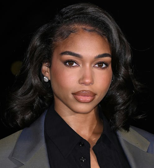 Lori Harvey attends the Burberry show during London Fashion Week February 2024