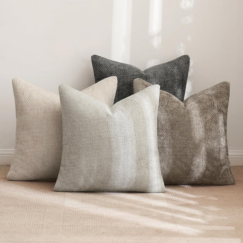 MIULEE Throw Pillow Covers (4-Pack)