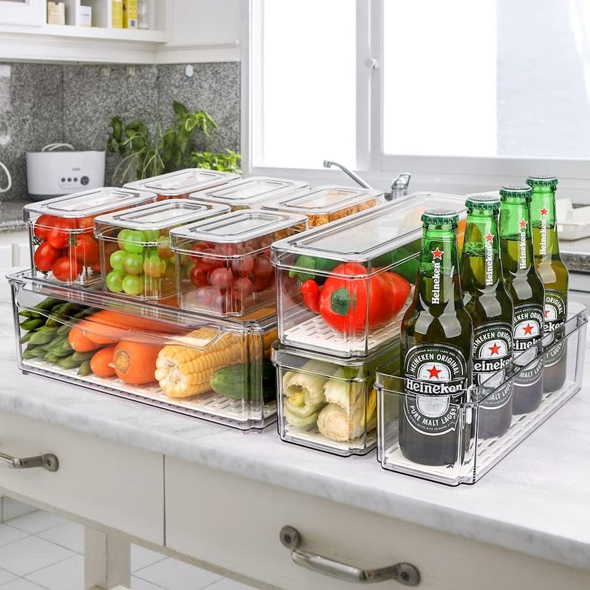 YKIOKE Refrigerator Organizer Bins (10-Pack)