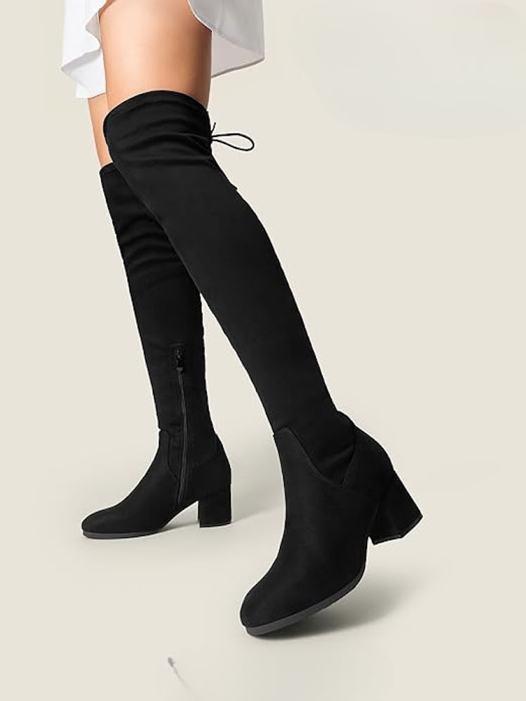 DREAM PAIRS Laurence Over-The-Knee Thigh-High Boots