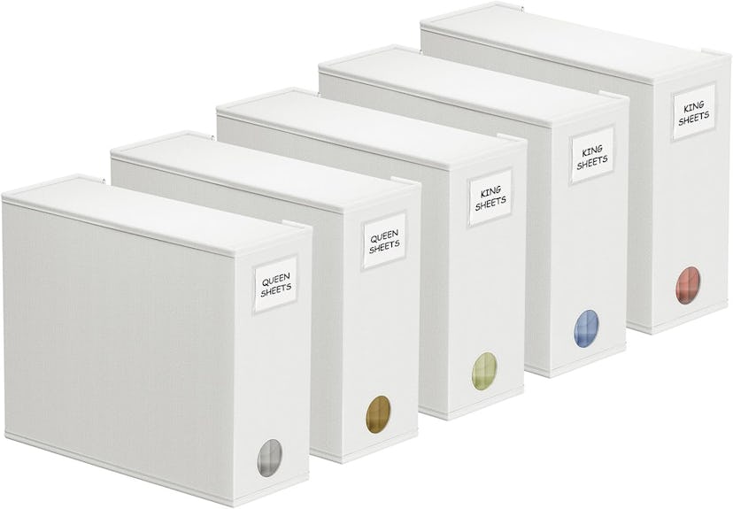 SpaceAid Bed Sheet Organizers (5-Pack)