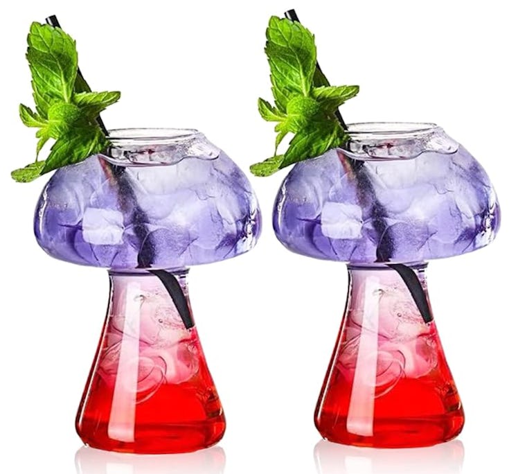 SuproBarware Mushroom Shaped Cocktail Glass (2-Pack)