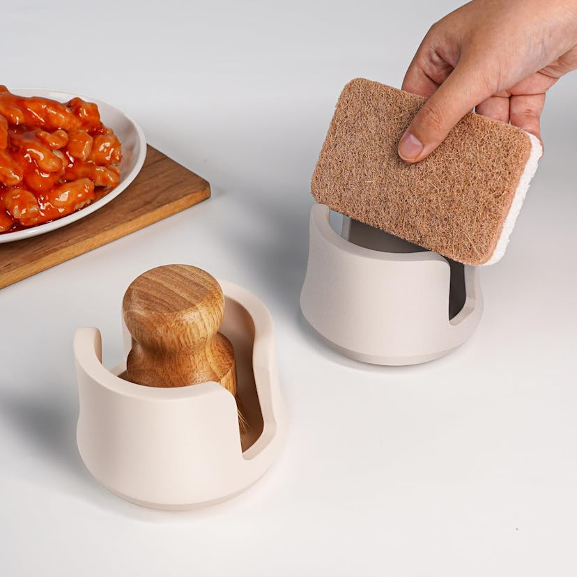 BEFSOP Diatomite Quick Dry Stone Sponge Holder