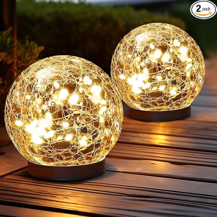 JKIMK Solar Globe Lights