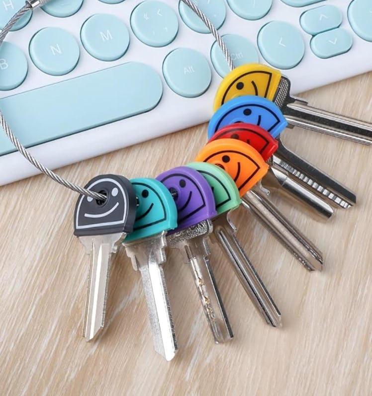 Uniclife Smiley Face Key Cap Cover (24-Pack)