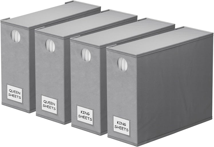 SpaceAid Bed Sheet Organizers (4-Pack)