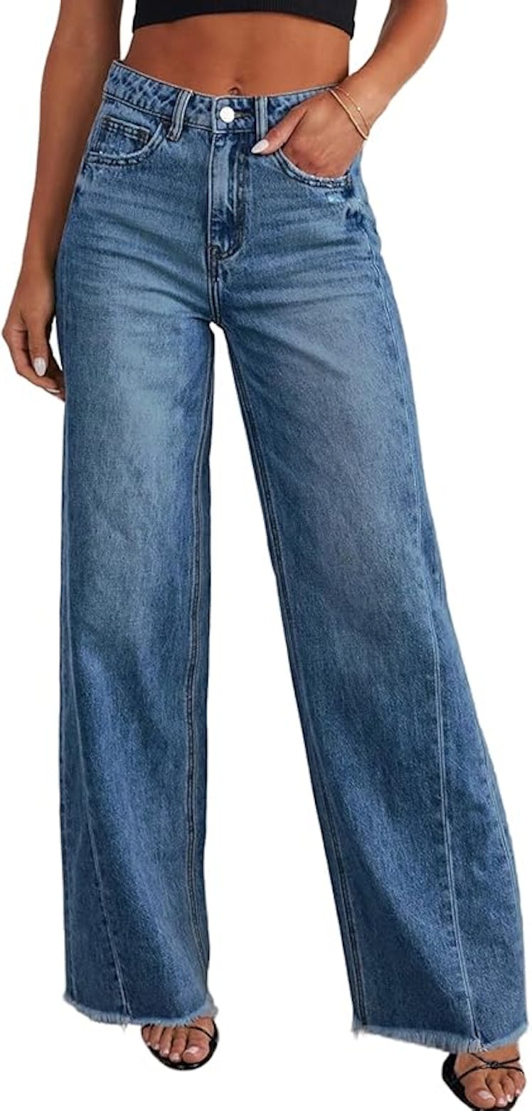 Sidefeel High-Rise Wide-Leg Jeans