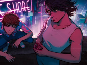 screenshot from Love Shore visual novel