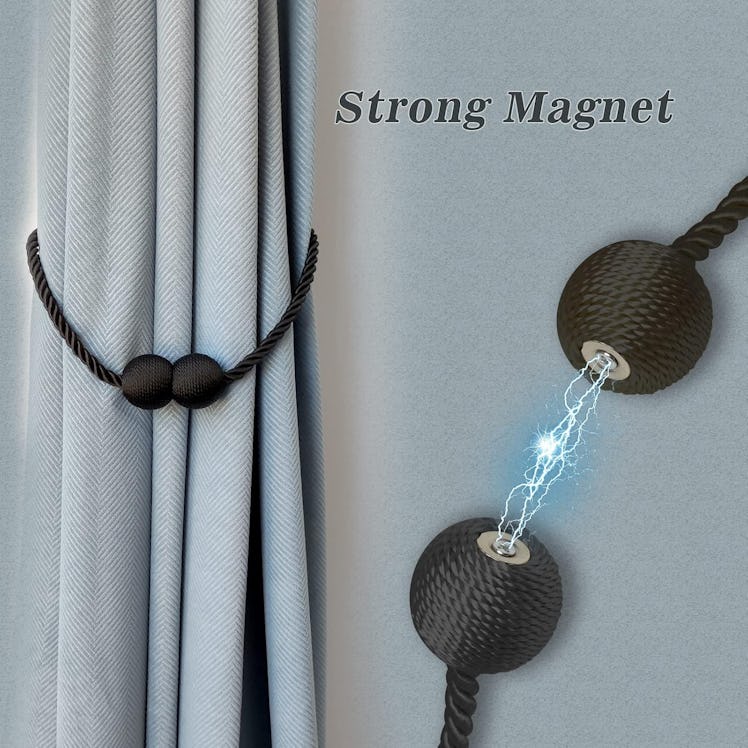 Hion Magnetic Curtain Tie-Backs (2pc)