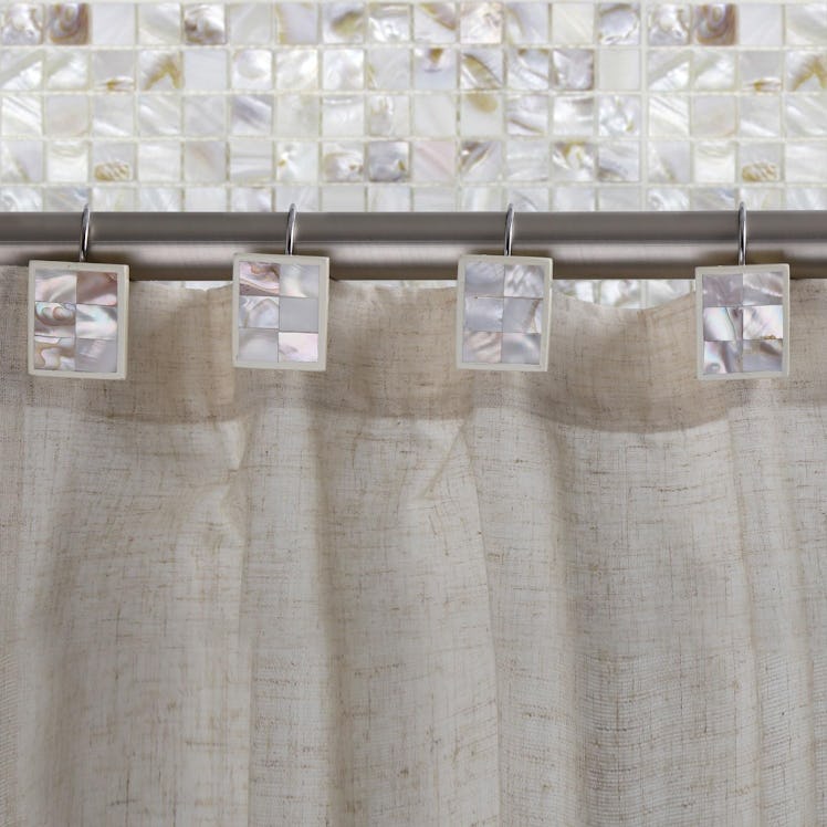 Creative Scents Decorative Shower Curtain Hooks (12-Pack)