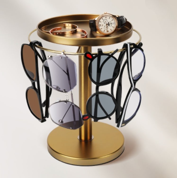 kondyfayo 360-Degree Rotating Sunglass Organizer 