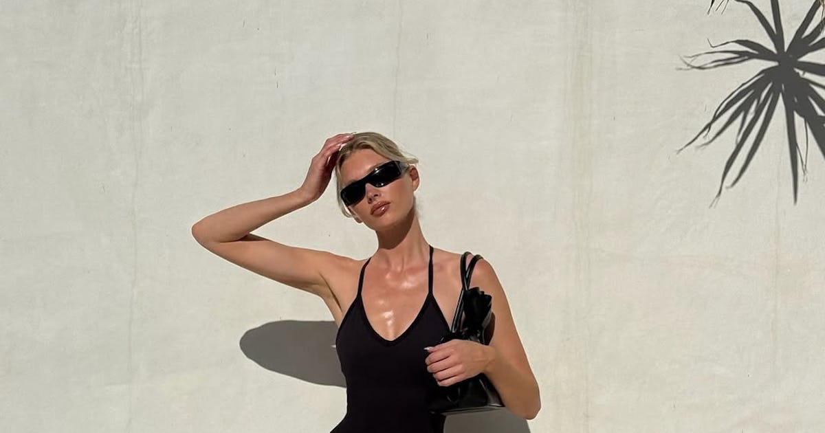 Elsa Hosk Styled Her Swimsuit With Kendall Jenner's Fave "Dadcore" Twist