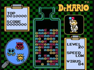 Screenshot from Dr. Mario