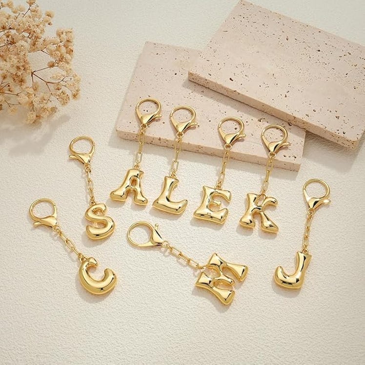 LILIE&WHITE Bubble Initial Keychain