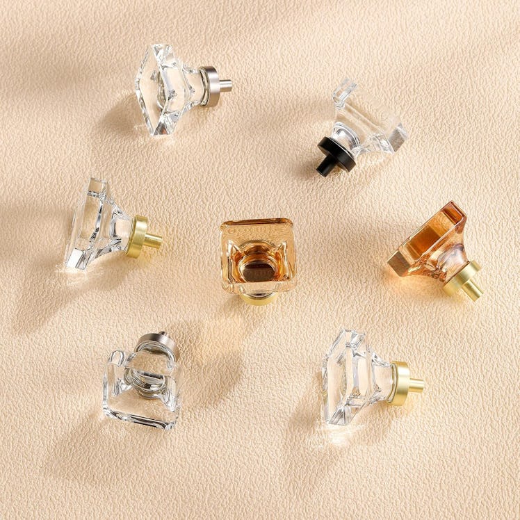 coolnews Champagne Crystal Drawer Knobs (8-Pack)