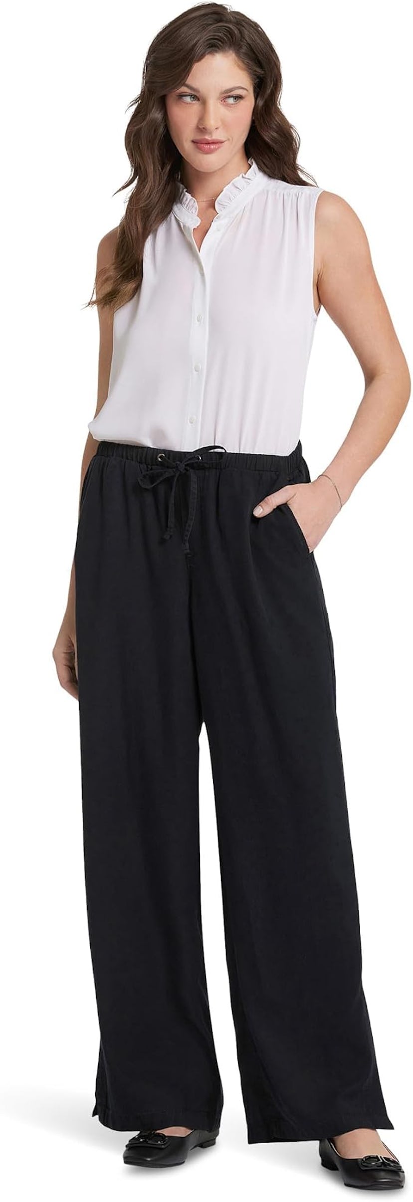 NYDJ Women's Jayne Wide Leg Pull-on Pants