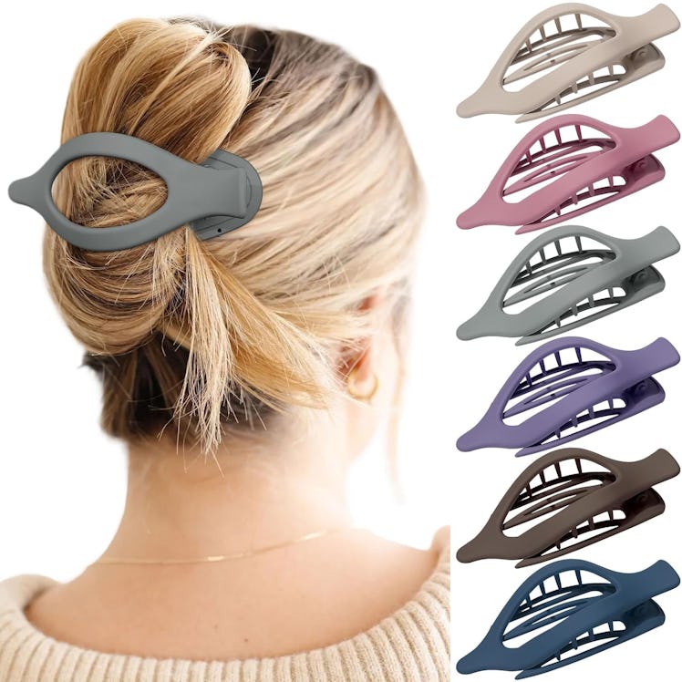 AWAYTR French Flat Hair Clips (6 Pieces)