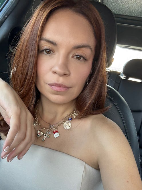 brunette to red hair transformation