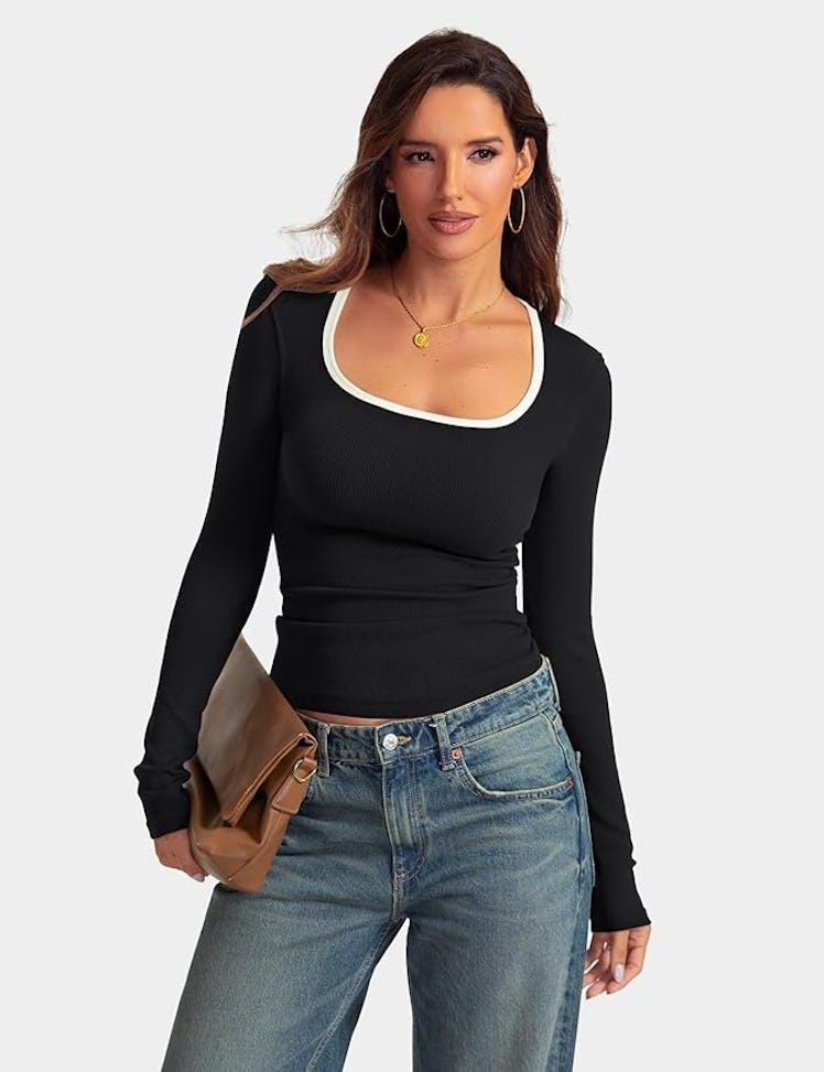 Prettywear Fitted Long-Sleeve Top