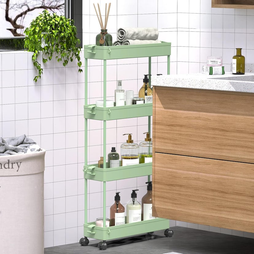 SPACEKEEPER Slim Rolling Storage Cart