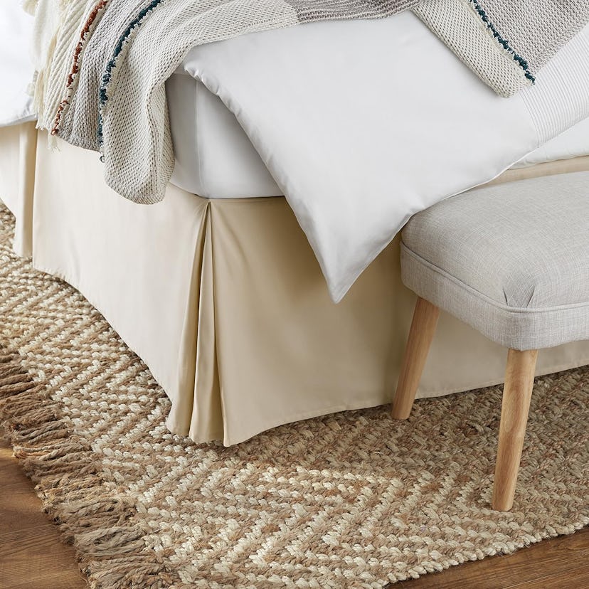 Amazon Basics Lightweight Pleated Bed Skirt