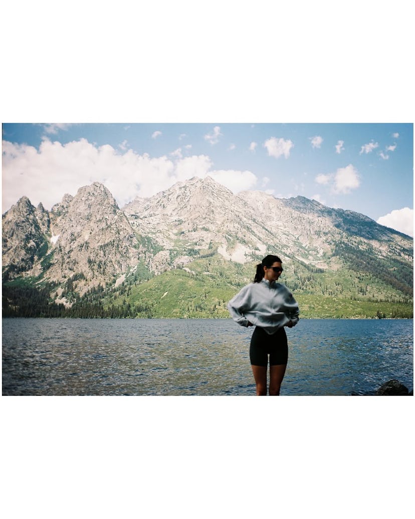 Kendall Jenner wore Princess Diana-inspired bike shorts from Adanola.