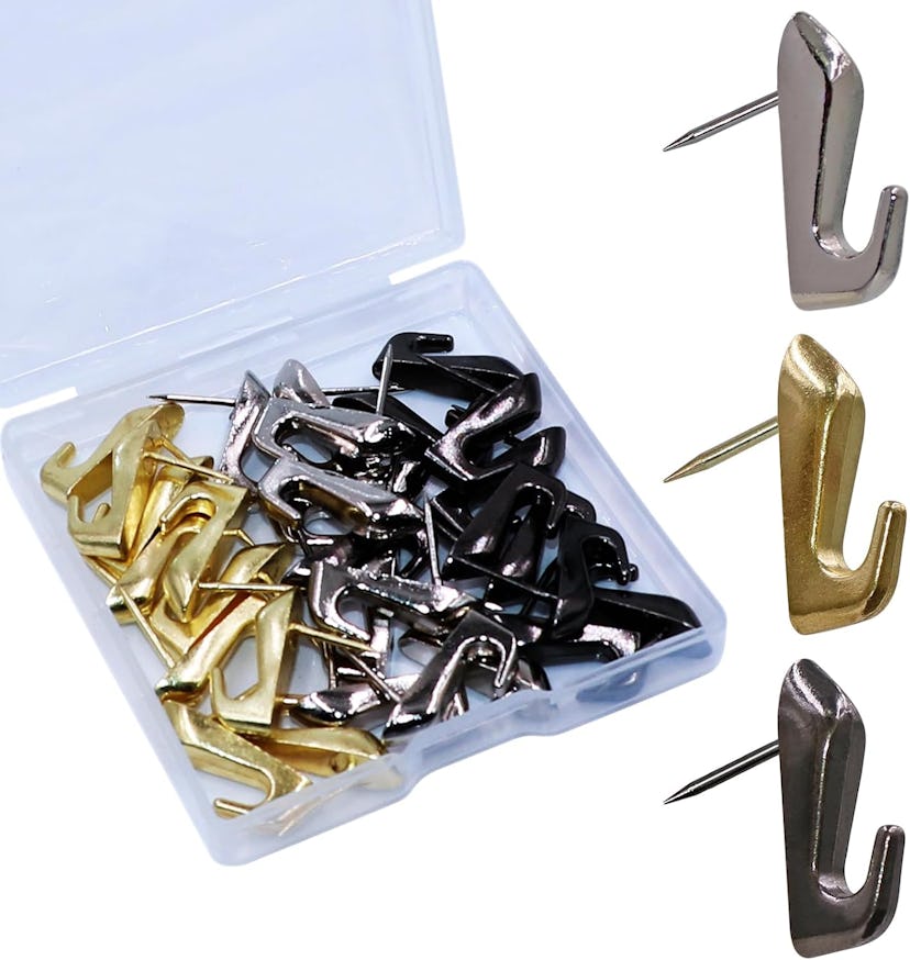 Atsky Push Pin Picture Hooks (30 Pieces)