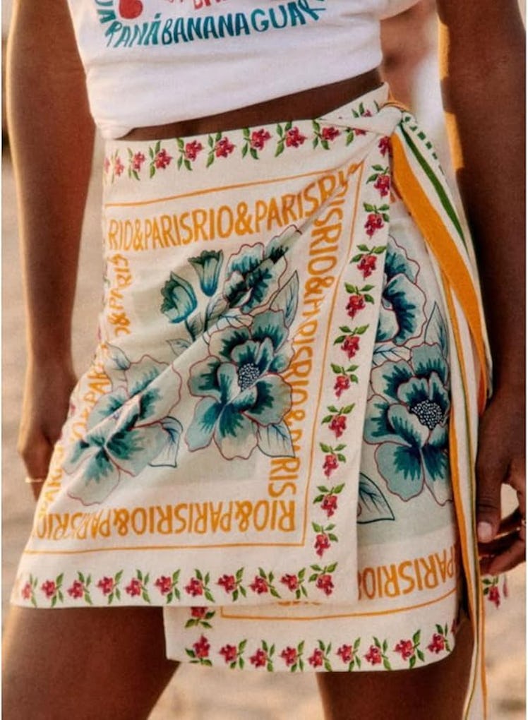 Talakeno Printed Wrap Skirt