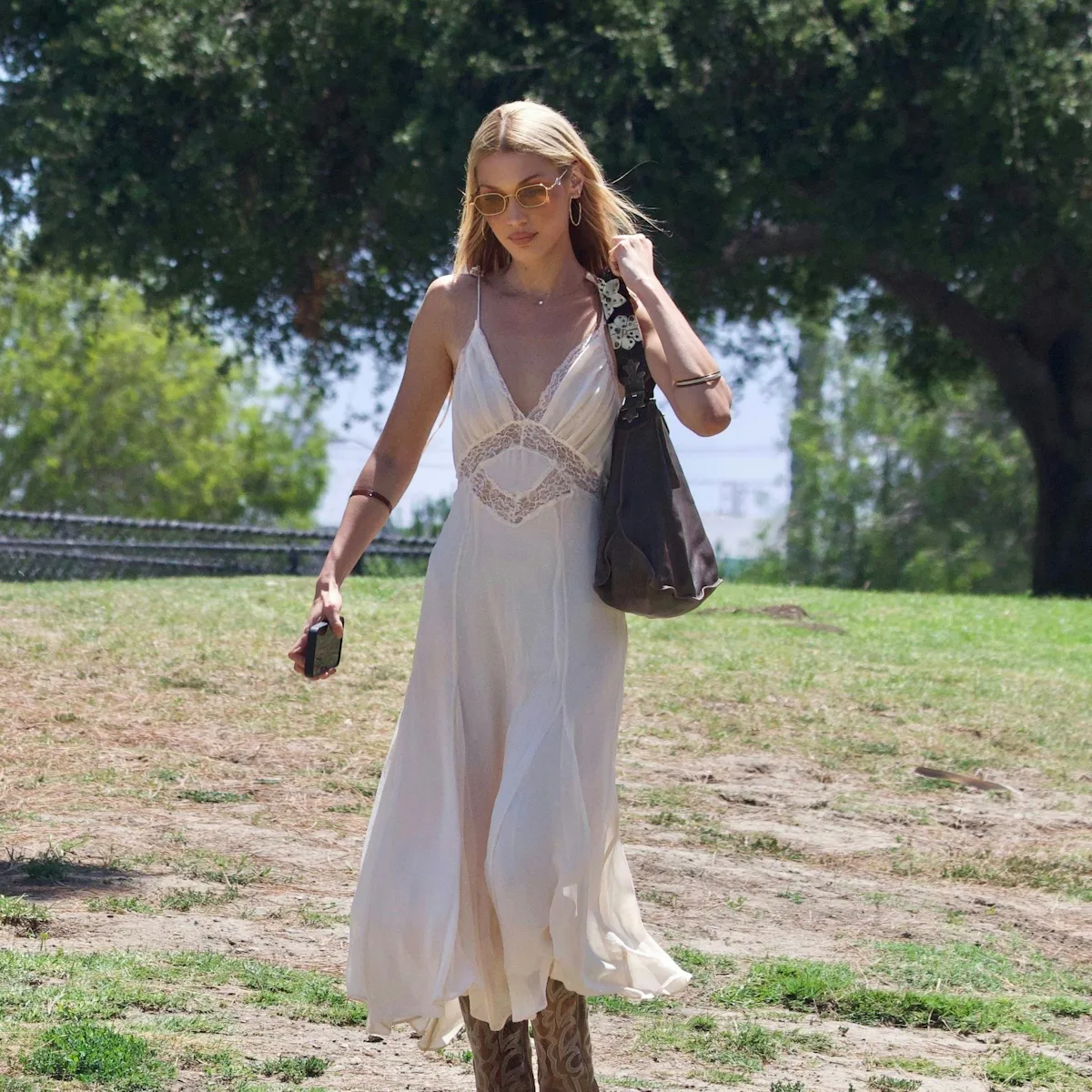 white lace dress to wear with cowboy boots 60+ Maxi Dresses and Cowboy Boots Outfit Ideas: Fashion Forward and Fabulous