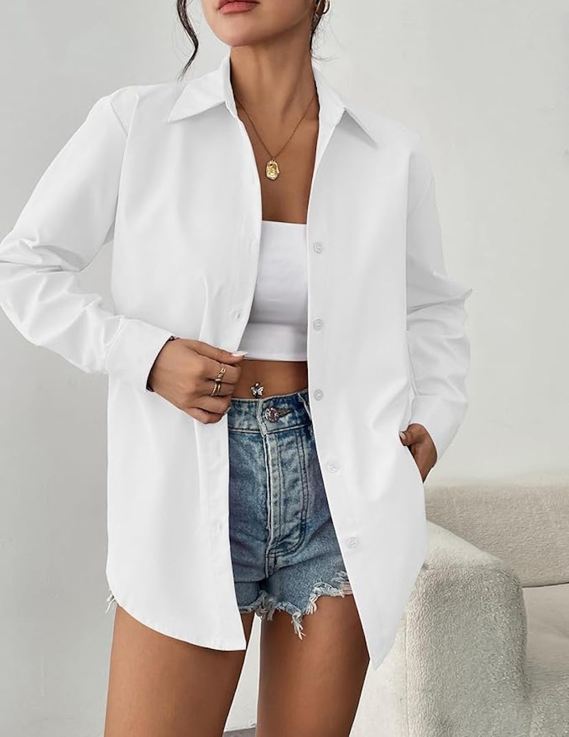 Zeagoo Button-Down Blouse