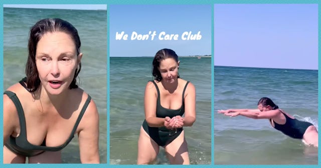 Ashley Judd plays in the Baltic Sea — and she doesn't care what you think.