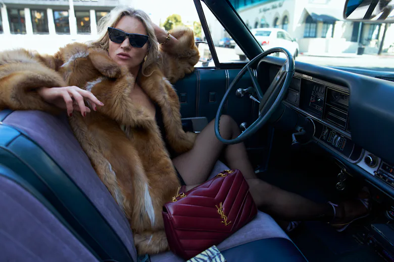 kate moss saint laurent fall 2025