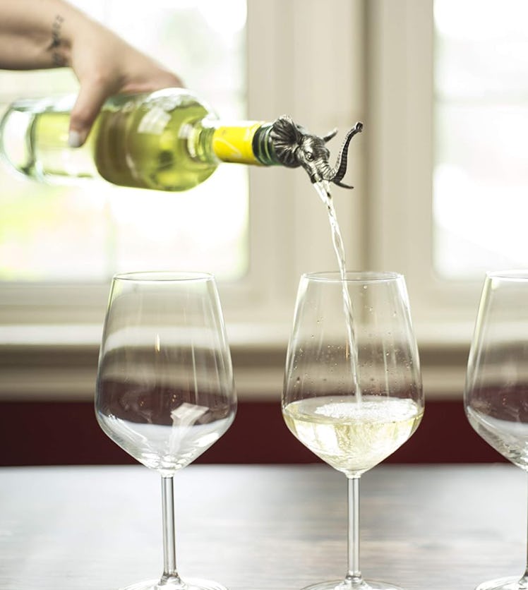 TXOKO Premium Stainless Steel Elephant Wine Pourer