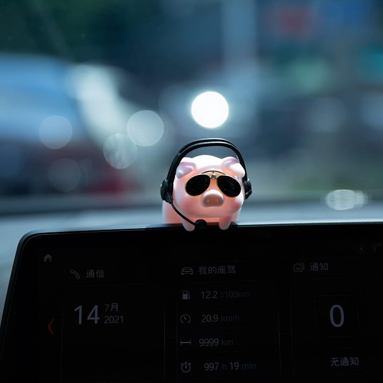 YGMONER LULU the Car Monitor Pig