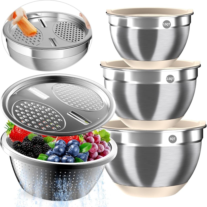 Nicdiet Mixing Bowl Set (8 Pieces)