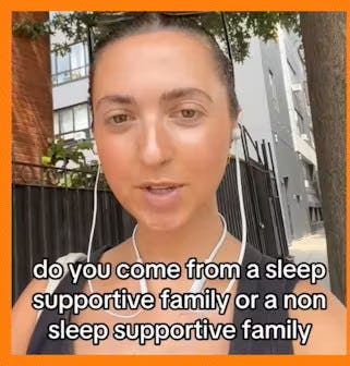 Do You Come From A "Sleep Supportive" Family? Or Not So Much?