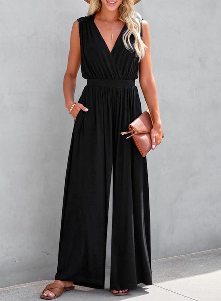 Dokotoo V-Neck Jumpsuit